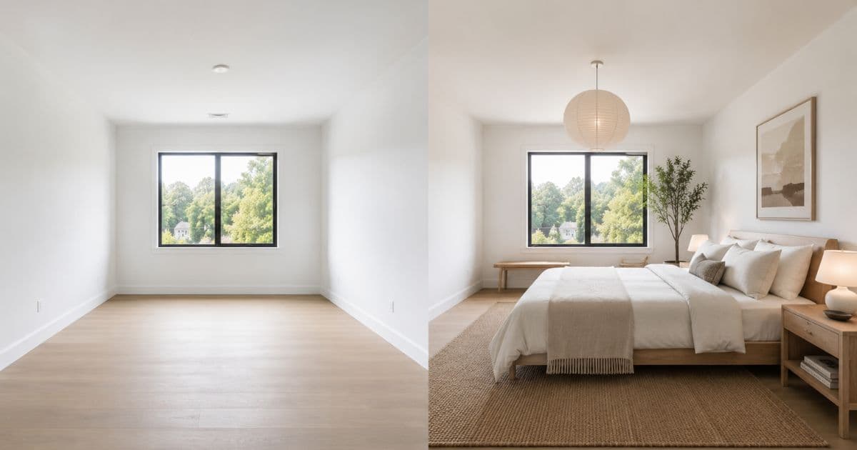 Virtual home staging for real estate listings
