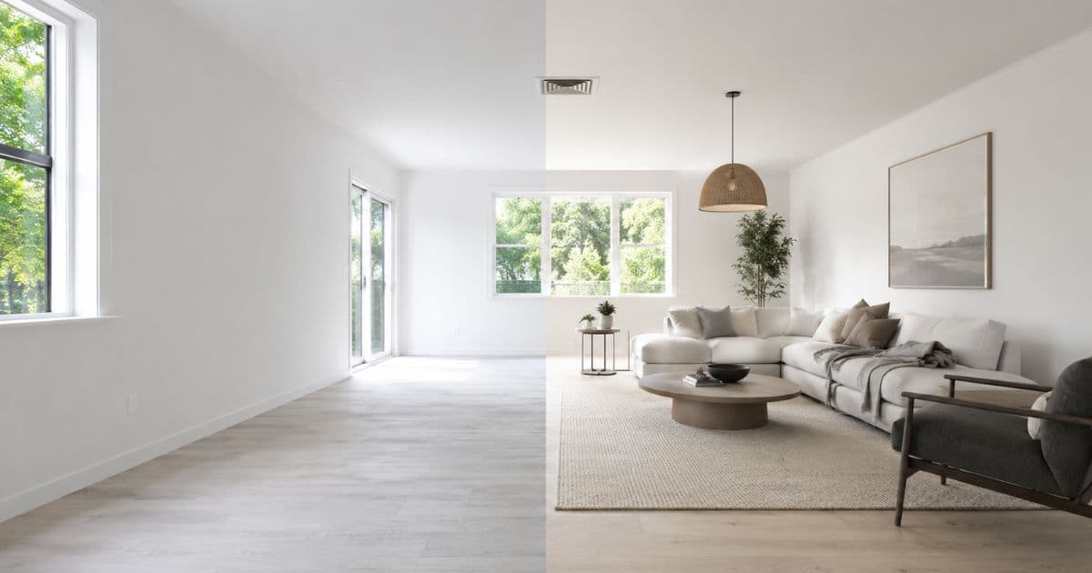 Virtual staging for real estate listings