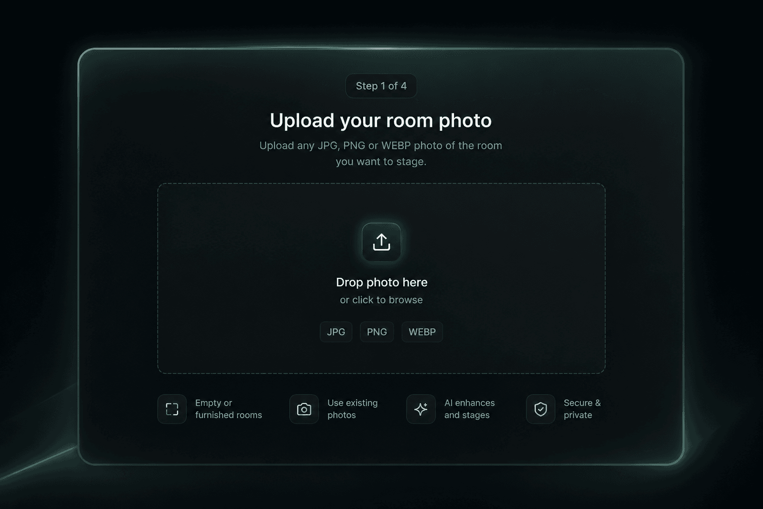 Upload your room photo
