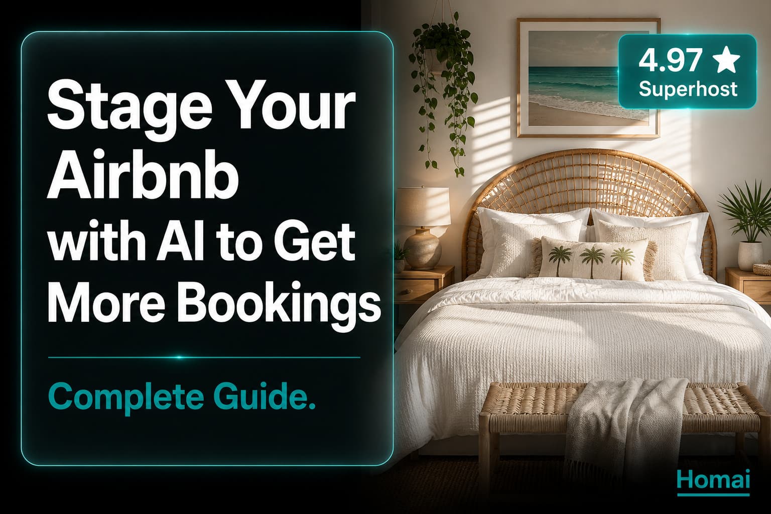 How to Stage an Airbnb Listing with AI to Increase Bookings (Complete Guide)