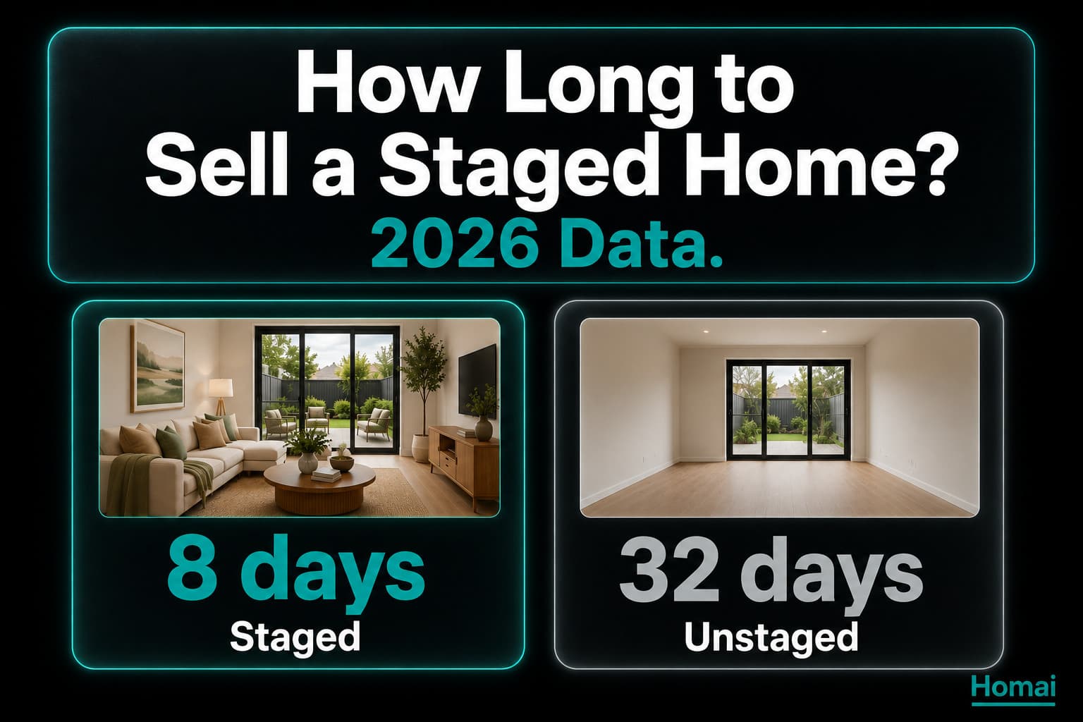 How Long Does It Take to Sell a Staged Home vs Unstaged? (2026 Data)