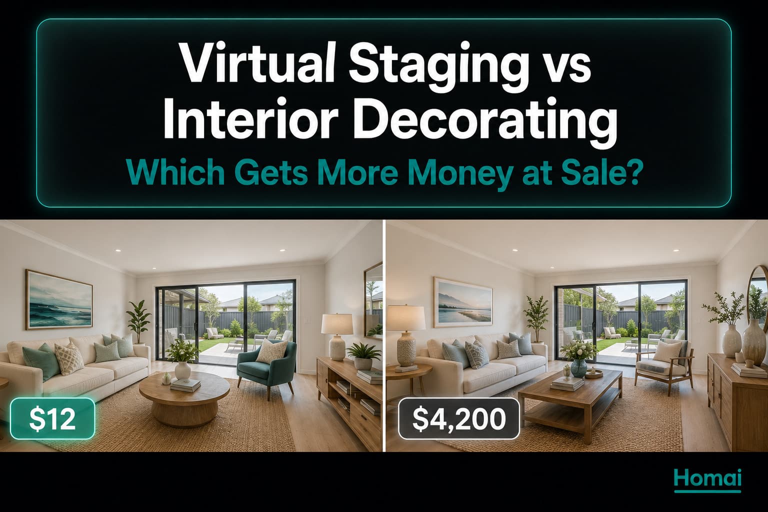 Virtual Staging vs Interior Decorating: Which Gets More Money at Sale?
