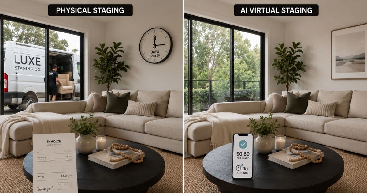 Virtual Staging vs Physical Staging: Full Cost and Quality Comparison