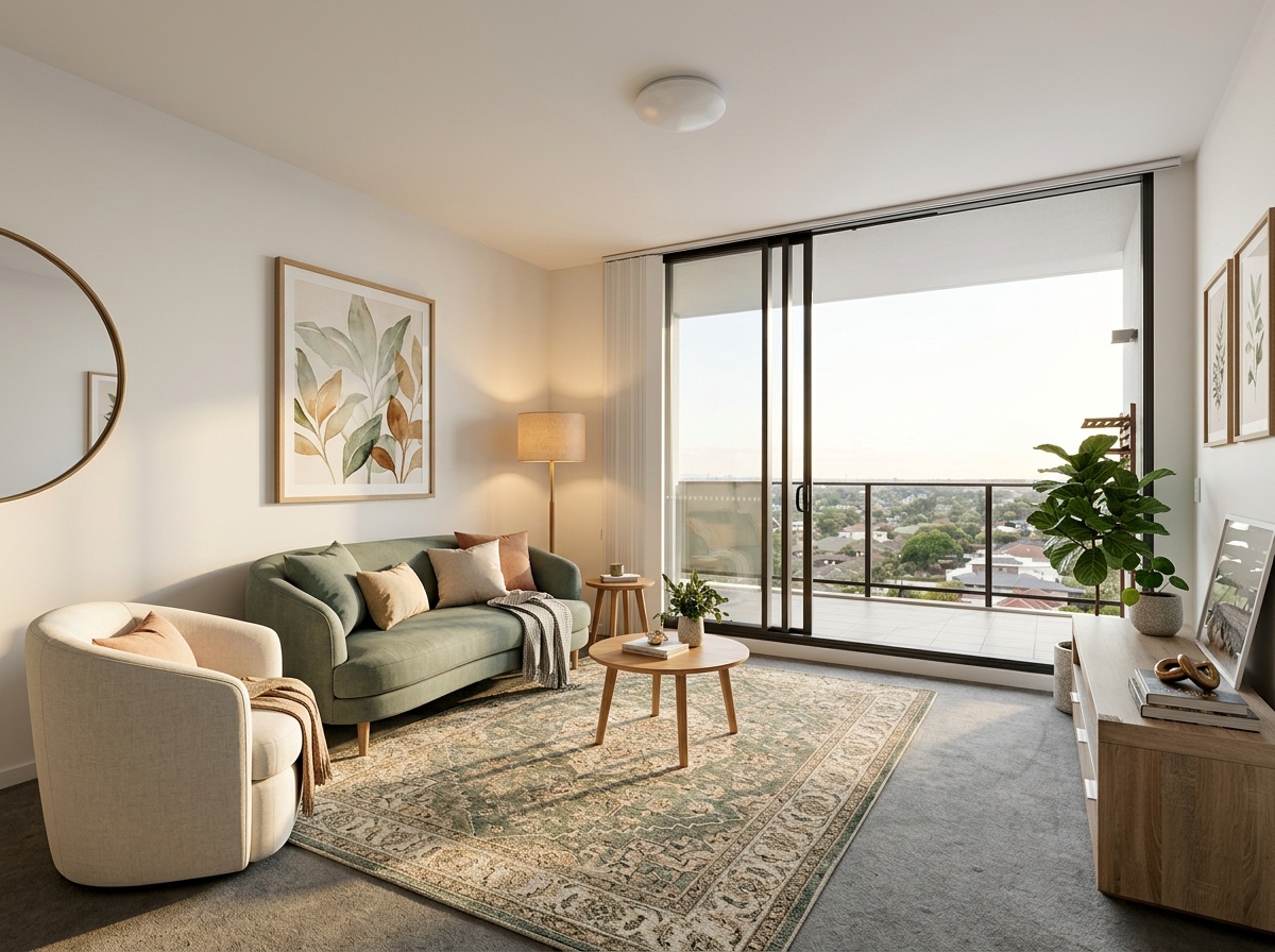AI-staged Living Room — Modern